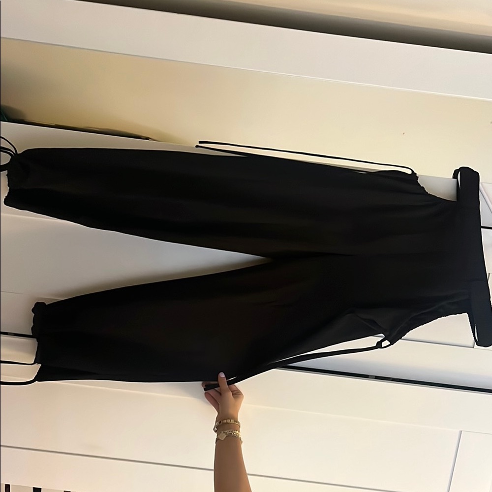 Black Women's Hip Cutout Pants